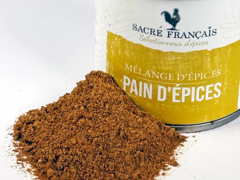 Épices Sacré français - Mélange d’épices - Pain d'épices - Un mélange magique qui évoque instantanément les fêtes de fin d'année, les après-midi d'hiver douillets et les souvenirs d'enfance.