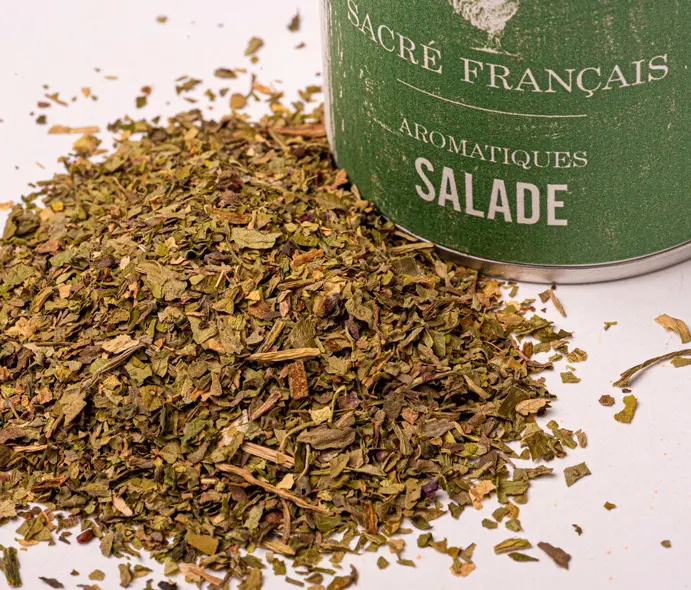 Épices Sacré français - Mélange d’épices - France - Salade - Bouquet d’aromatiques, simple à utiliser dans toute votre cuisine, cuite ou crue, comme un persil.
