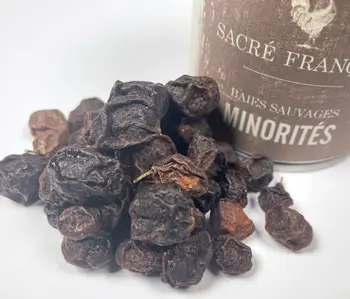 Épices Sacré français - Condiment - Graines - Épice des minorités, clausena sauvage - Ce fruit devenu épice au goût acidulé rappelant l'écorce d'agrumes légèrement fumée de kumquat et de mangue séchée. À la préparation du Phở il ajoutera des notes aux saveurs uniques.