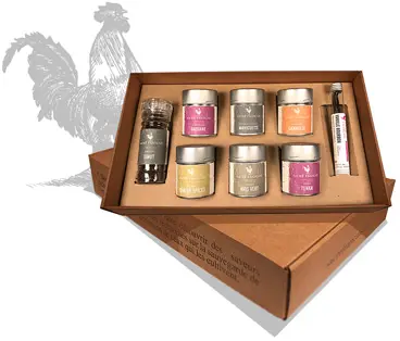 Coffrets Sacré français - Coffret cadeau - Pâtisserie - Le coffret Pâtisserie est l'indispensable pour vos préparations gourmandes. À tous les amoureux des mousses au chocolat, des confitures, crèmes maison et gâteaux en tous genres. Pour les experts, il sera très innovant pour cuisiner vos plats salés.