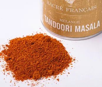 Épices Sacré français - Mélange d’épices - Curry - Tandoori Masala - Mélange d'épices indien utilisé pour mariner la viande ou les légumes. Il offre une saveur épicée et caractéristique aux plats, avec des notes chaudes et épicées.